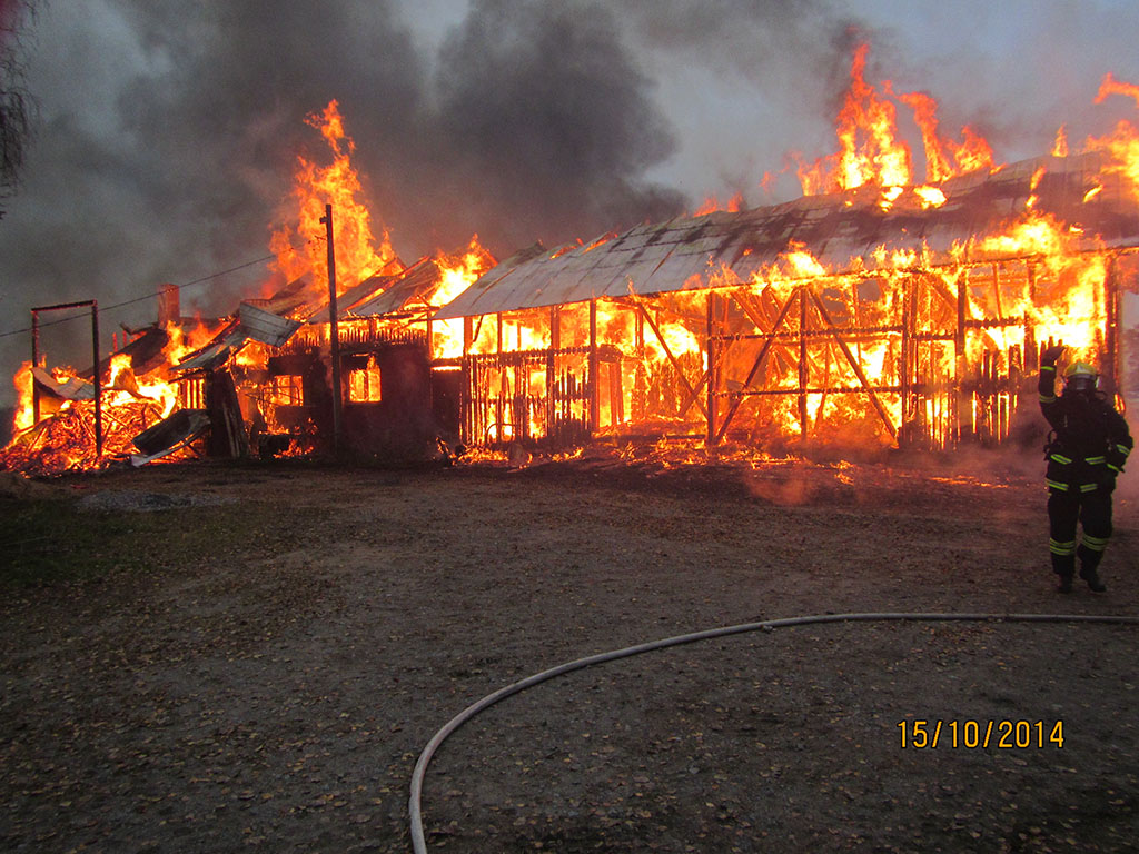 Navetta paloi Rantasalmella vuonna 2014.