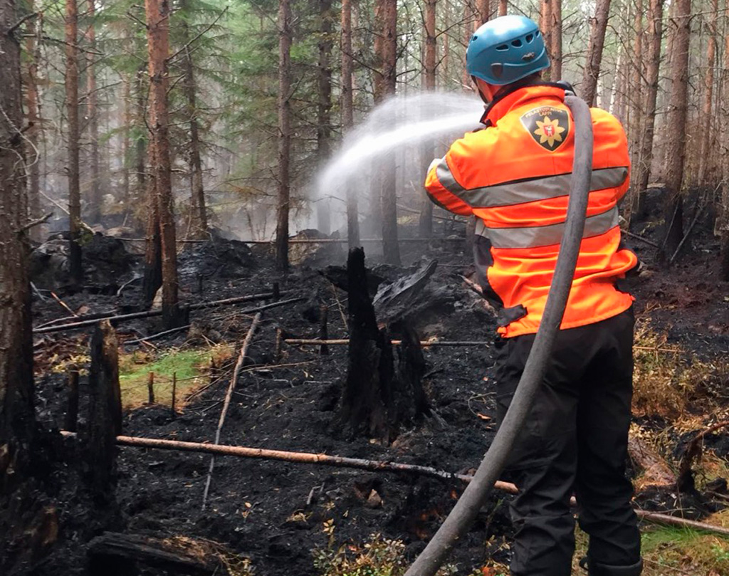 Suomi lähetti apua Ruotsiin kesällä 2018 riehuneiden metsäpalojen takia.