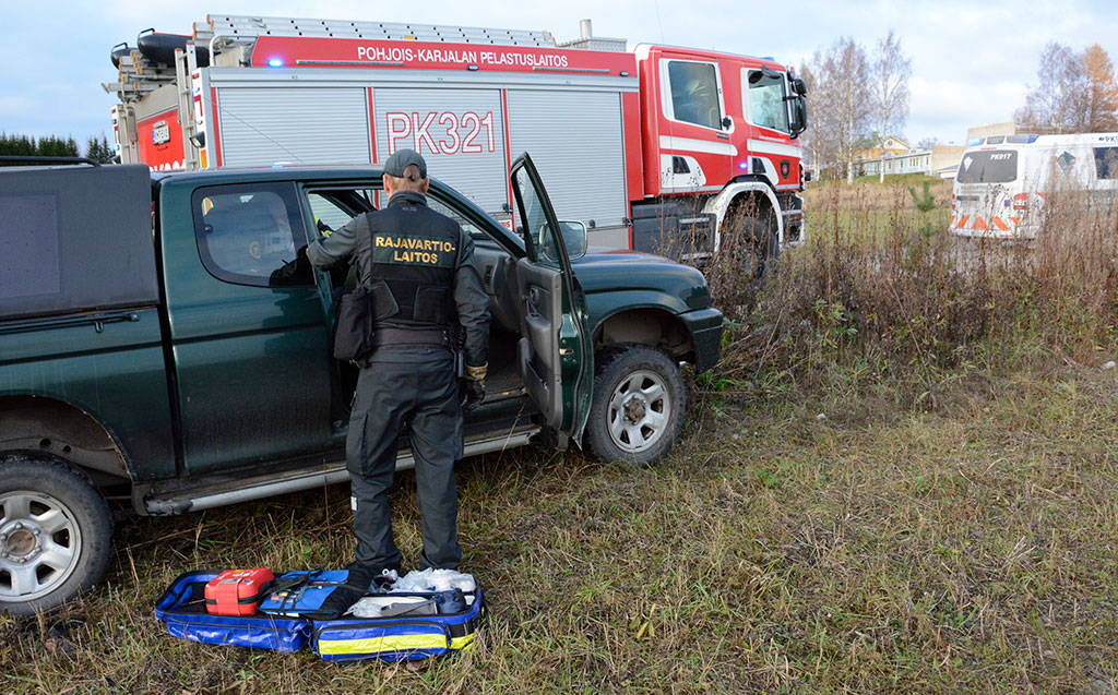 Pelastuslaitos ja Rajavartiolaitos ovat tehneet hyvää yhteistyötä Pohjois-Karjalassa.